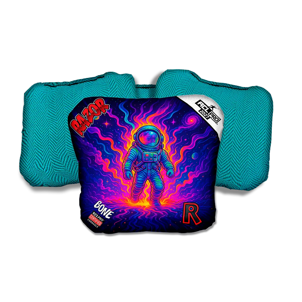 Bone PRO Steller Teal Back Cornhole Bags