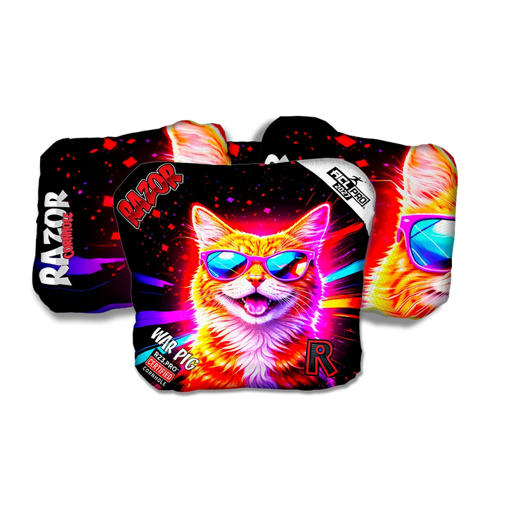 War Pig PRO Tabby Party Animals Cornhole Bags
