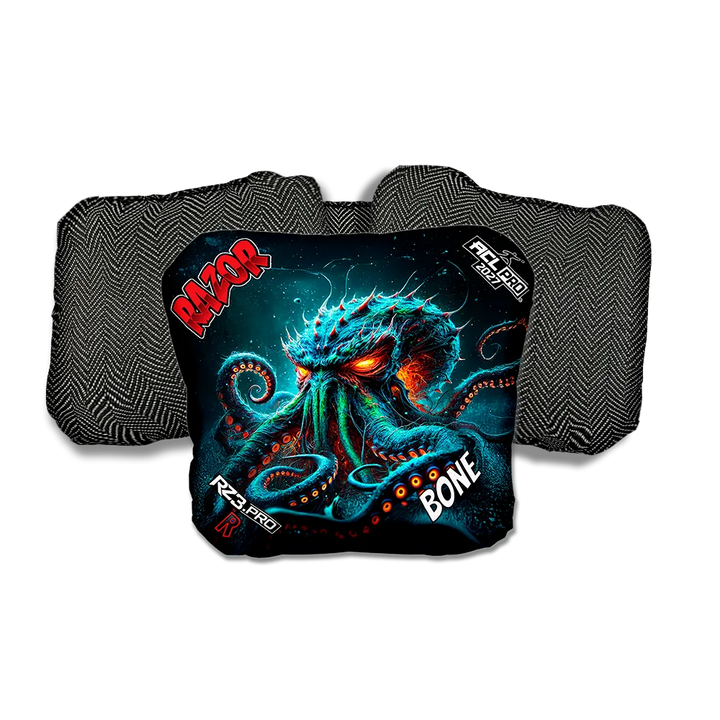 Bone PRO Tentaclash Black Back Cornhole Bags