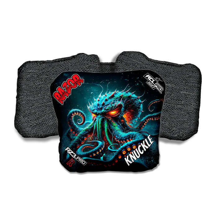 Knuckle PRO Tentaclash Black Back Cornhole Bags