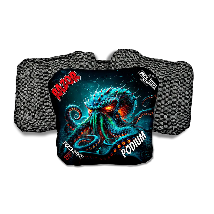 Podium PRO Tentaclash Black Back Cornhole Bags