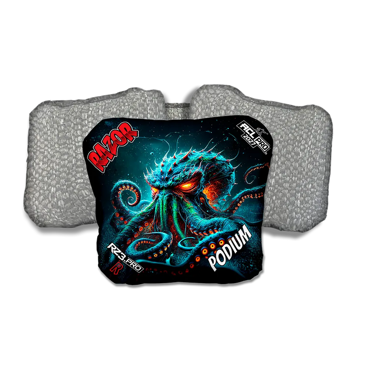 Podium PRO Tentaclash Silver Back Cornhole Bags