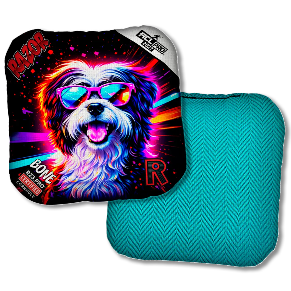 Bone PRO Terrier Party Animals Teal Back Product View