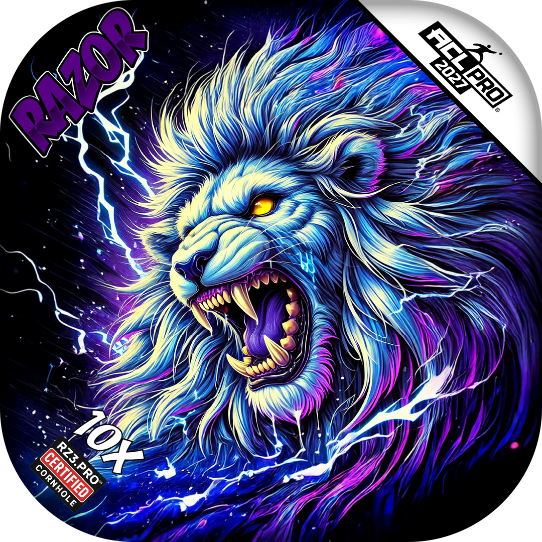 10 X PRO Thundralion Purple Series Cornhole Bags