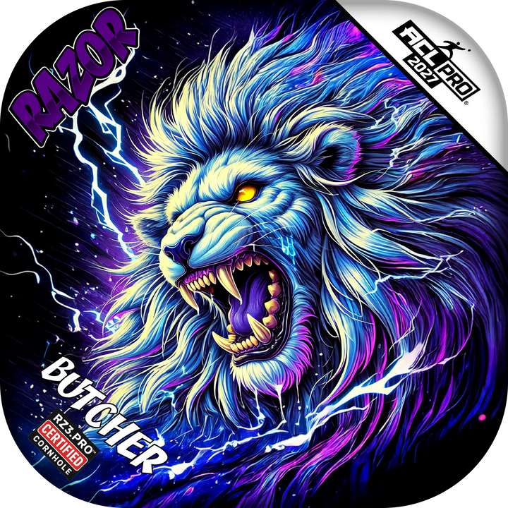 Butcher PRO Thundralion Purple Series Cornhole Bags