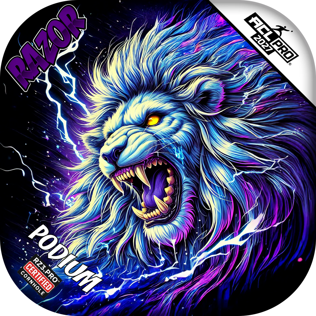 Podium PRO Thundralion Purple Series Cornhole Bags