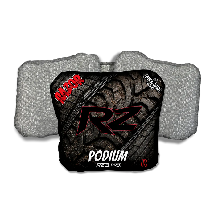 Podium PRO Traction RZ Silver Back Cornhole Bags