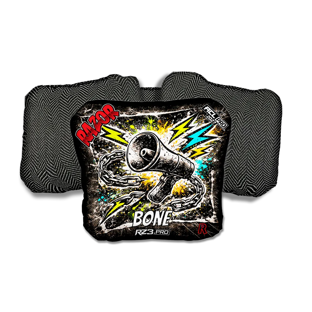 Bone PRO Uproar RT Black Back Cornhole Bags