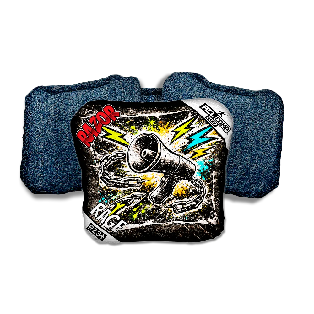 Rage COMP Uproar RT Blue Back Cornhole Bags