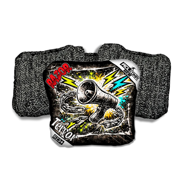 Terror COMP Uproar RT Black Back Cornhole Bags