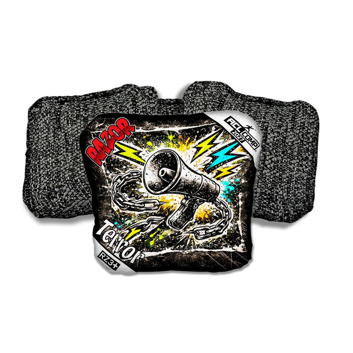 Terror COMP Uproar RT Black Back Cornhole Bags