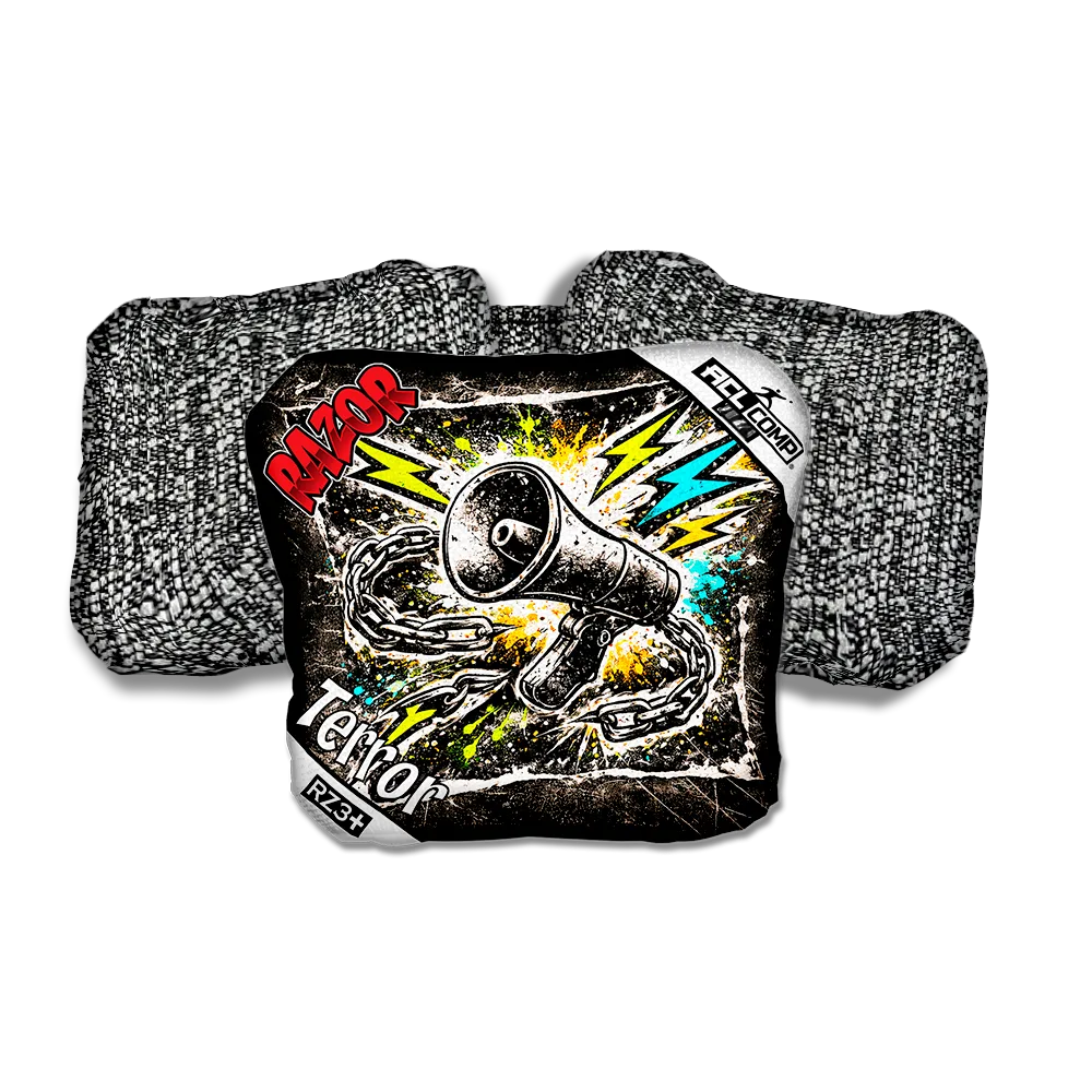 Terror COMP Uproar RT Salt Pepper Back Cornhole Bags