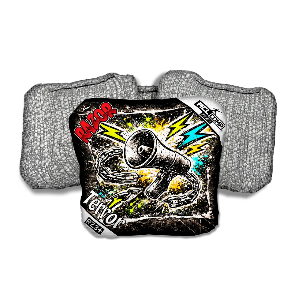 Terror COMP Uproar RT Silver Back Cornhole Bags
