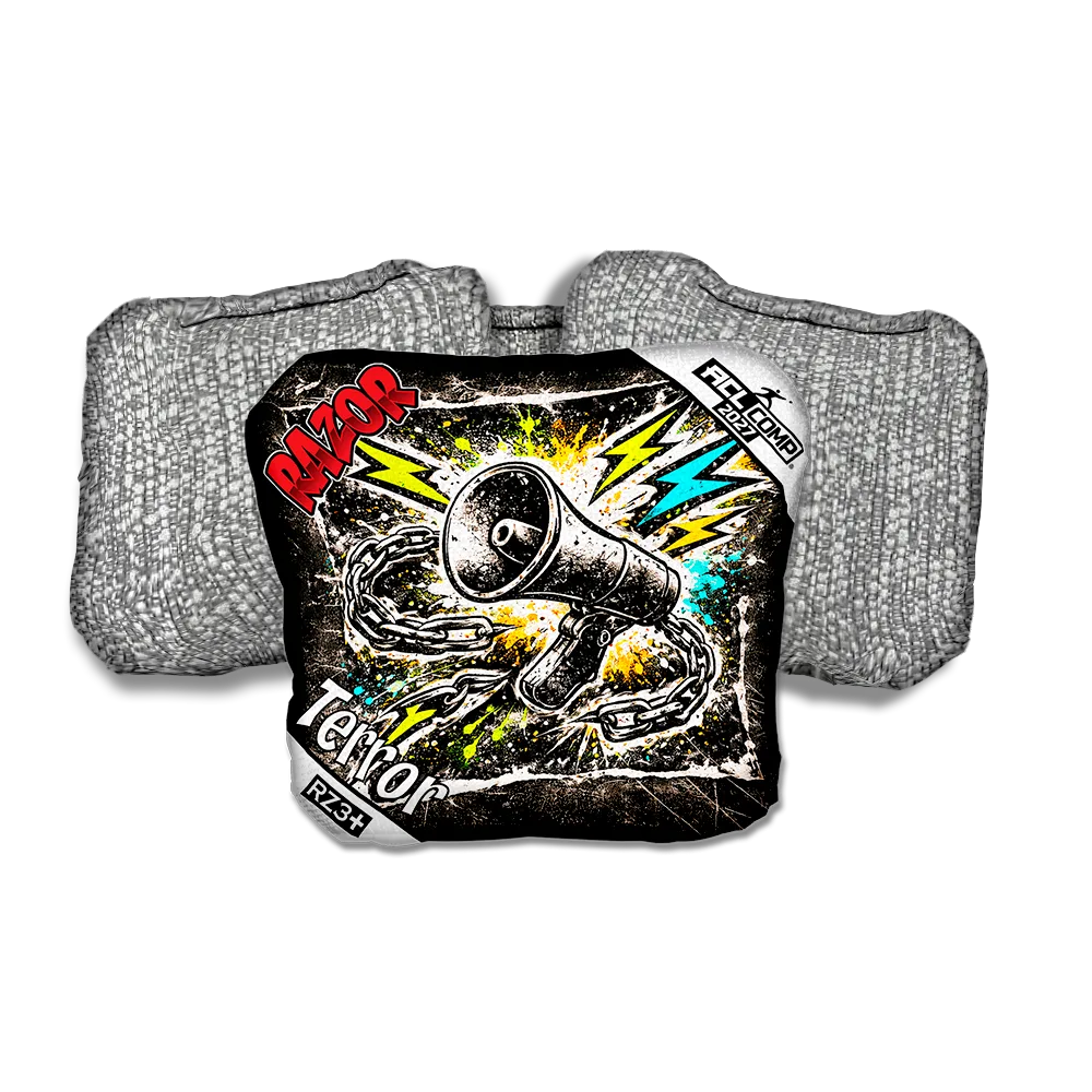 Terror COMP Uproar RT Silver Back Cornhole Bags
