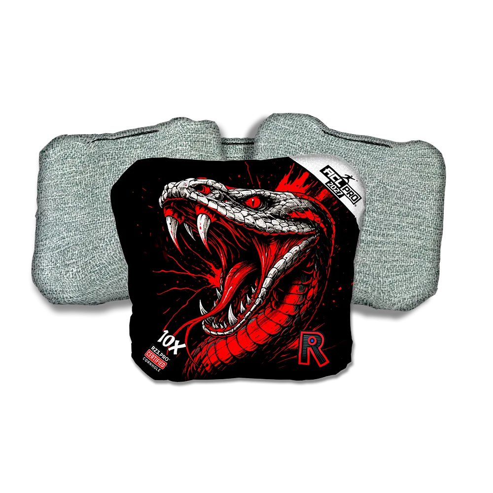 10 X PRO Viper Black Series Light Back Cornhole Bags