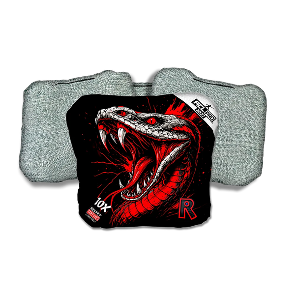 10 X PRO Viper Black Series Light Back Cornhole Bags
