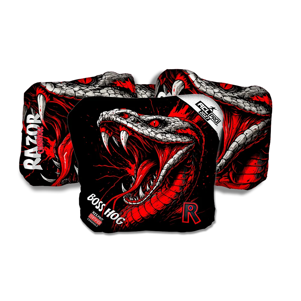 Boss Hog PRO Viper Black Series Cornhole Bags