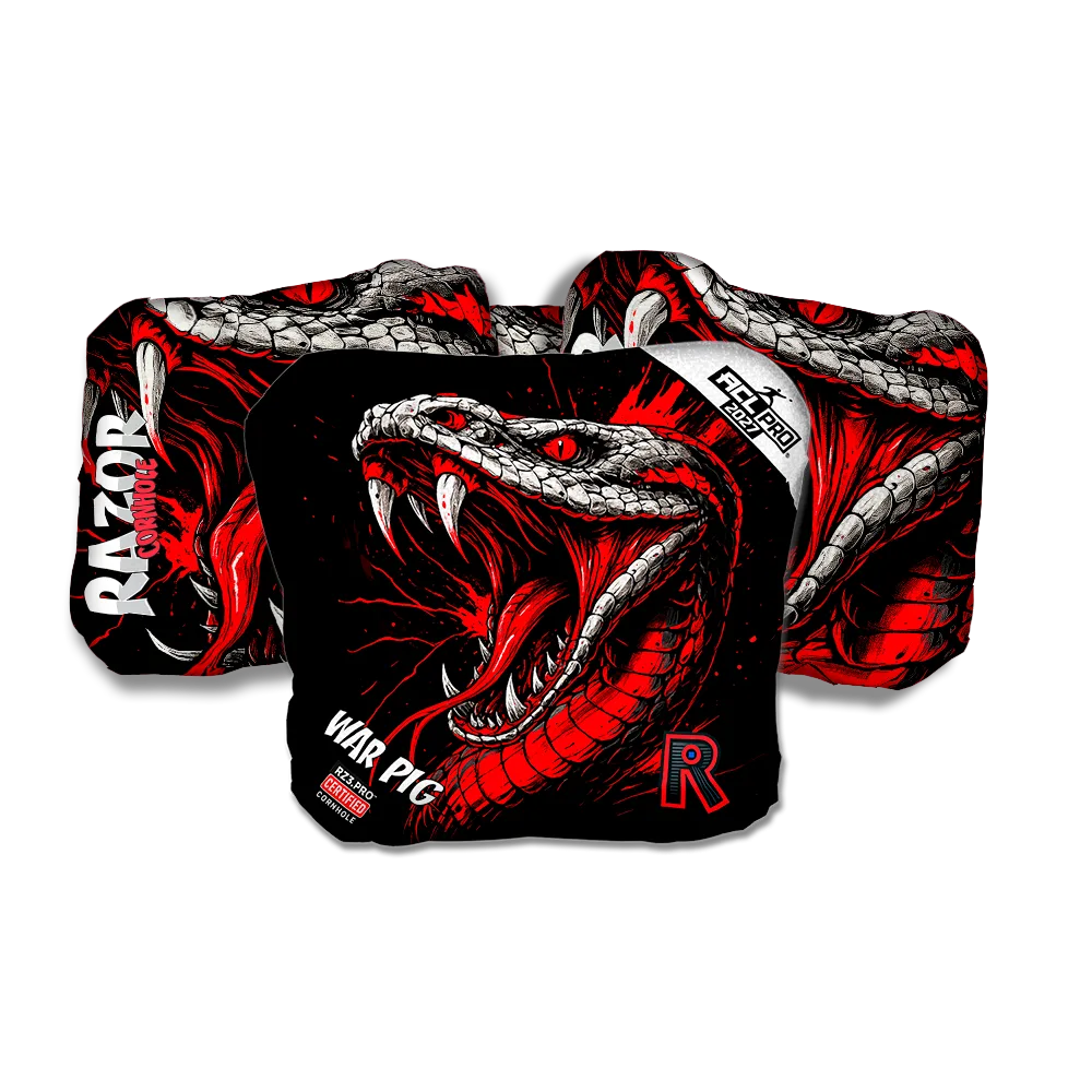 War Pig PRO Viper Black Series Cornhole Bags