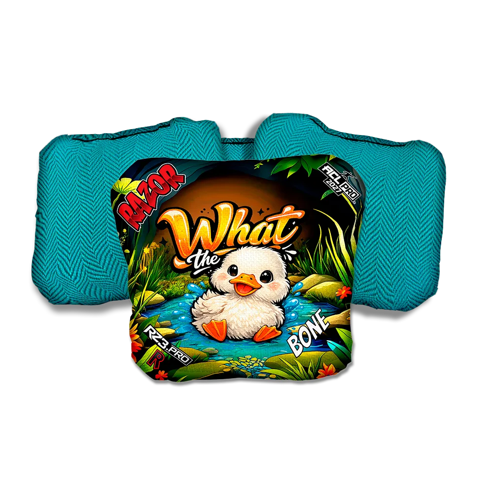 Bone PRO WTD Teal Back Cornhole Bags