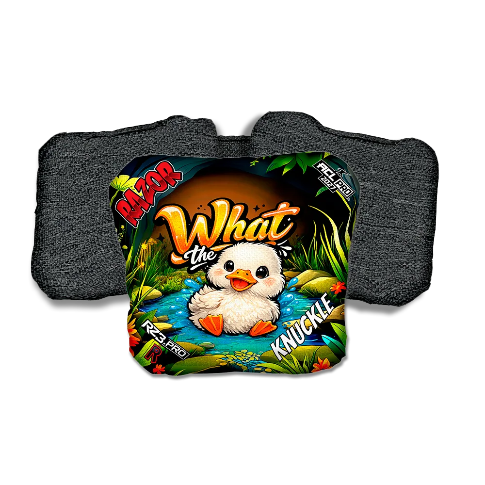 Knuckle PRO WTD Black Back Cornhole Bags