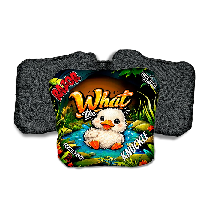 Knuckle PRO WTD Black Back Cornhole Bags
