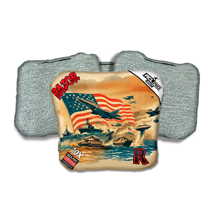 10 X PRO Warpath Light Back Cornhole Bags