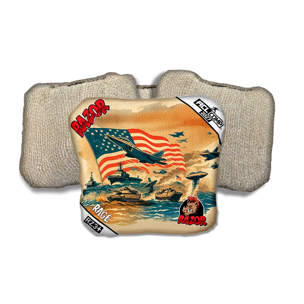 Rage COMP Warpath Tan Back Cornhole Bags