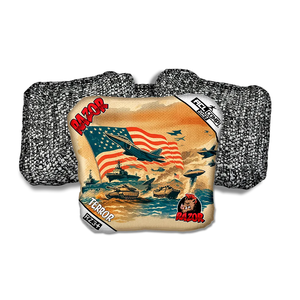 Terror COMP Warpath Salt Pepper Back Cornhole Bags
