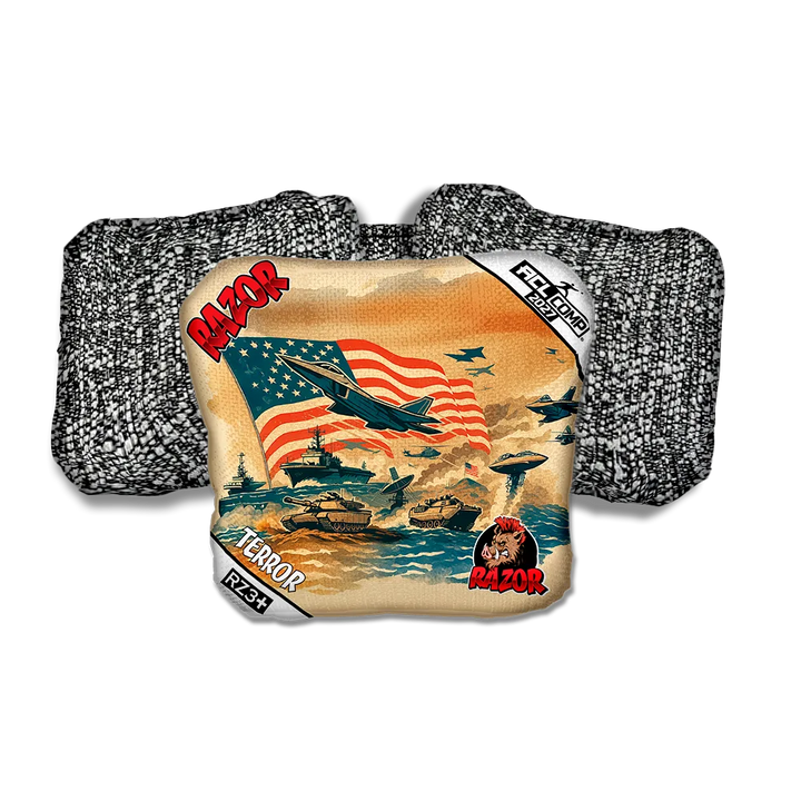 Terror COMP Warpath Salt Pepper Back Cornhole Bags