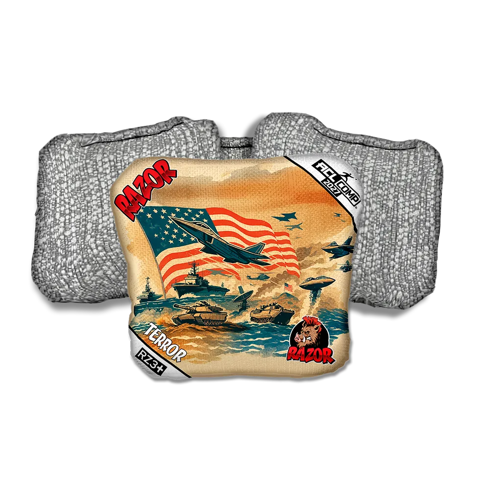 Terror COMP Warpath Silver Back Cornhole Bags