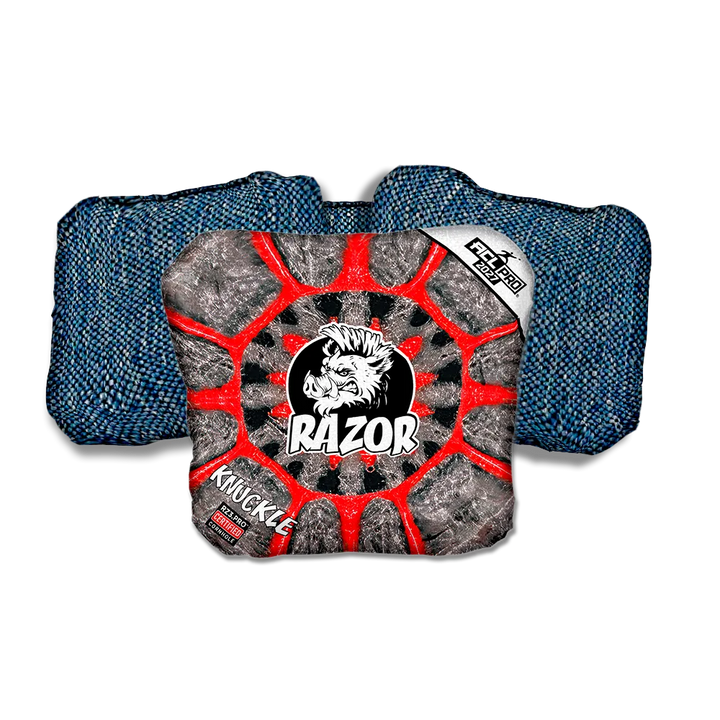 Knuckle PRO Web Blue Back Cornhole Bags