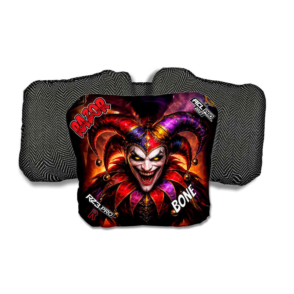 Bone PRO Wildcard Black Back Cornhole Bags