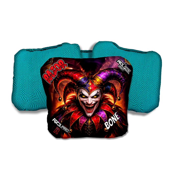 Bone PRO Wildcard Teal Back Cornhole Bags