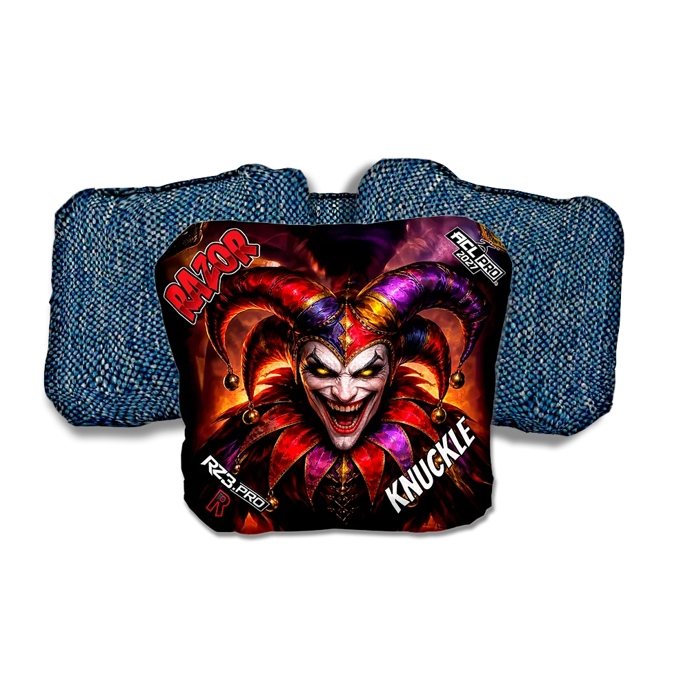 Knuckle PRO Wildcard Blue Back Cornhole Bags