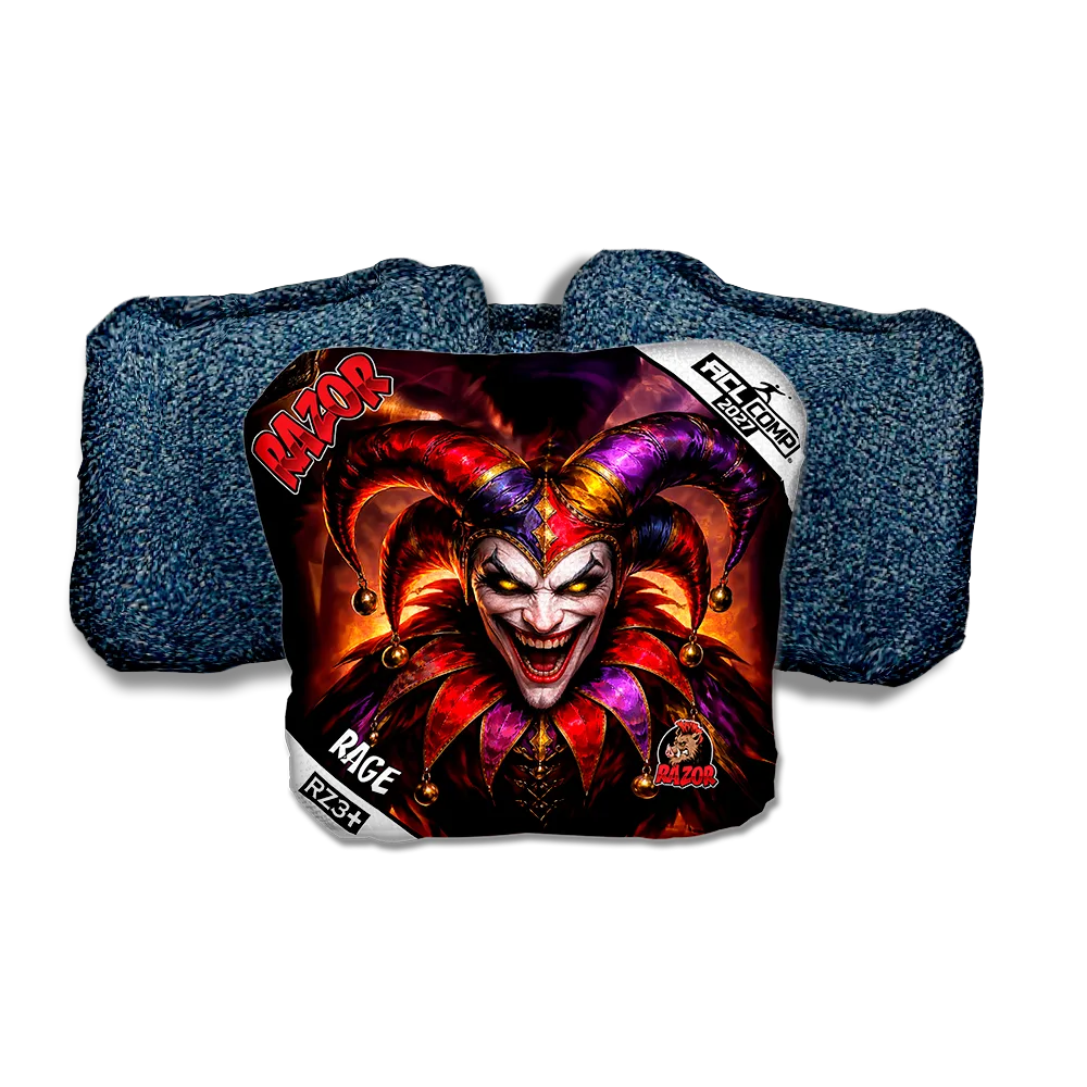 Rage COMP Wildcard Blue Back Cornhole Bags