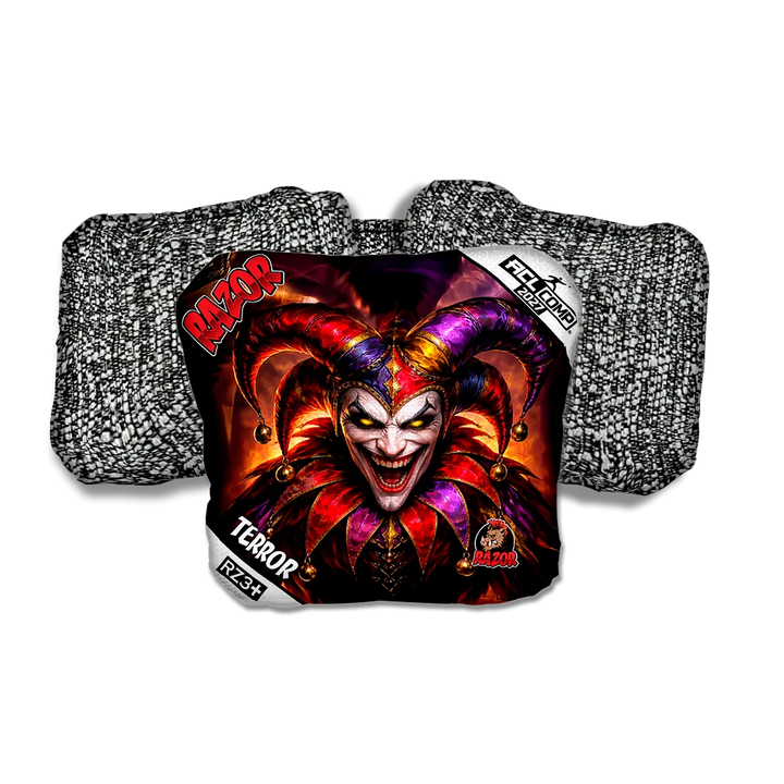 Terror COMP Wildcard Salt Pepper Back Cornhole Bags