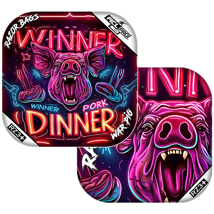War Pig | Pork Dinner | ACL PRO Razor Cornhole Bags