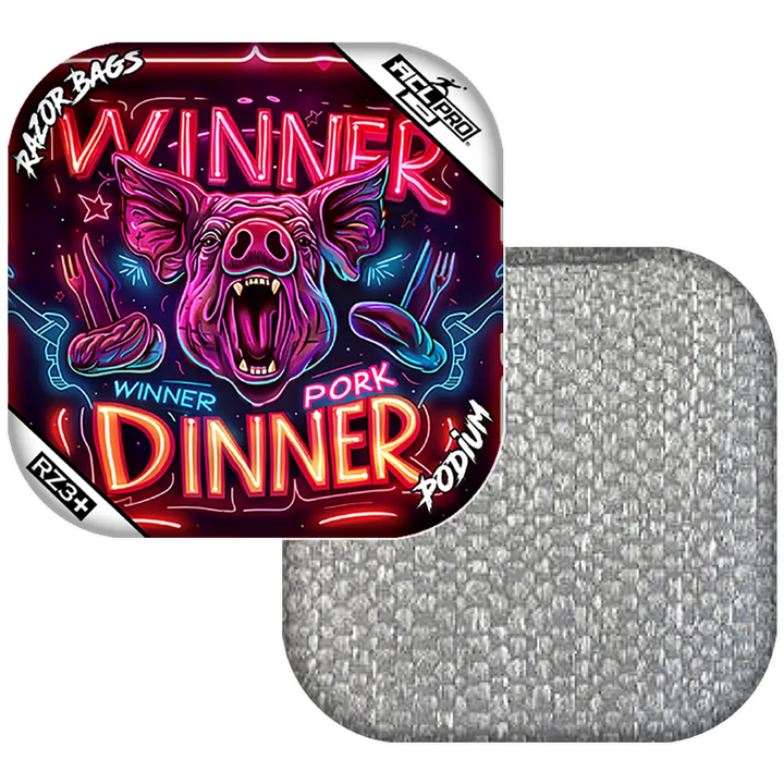 Podium | Pork Dinner | ACL PRO Razor Cornhole Bags