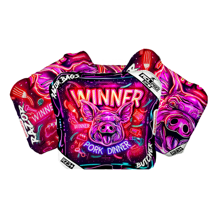 Butcher | Winner Winner Pork Dinner | ACL PRO Razor Cornhole Bags