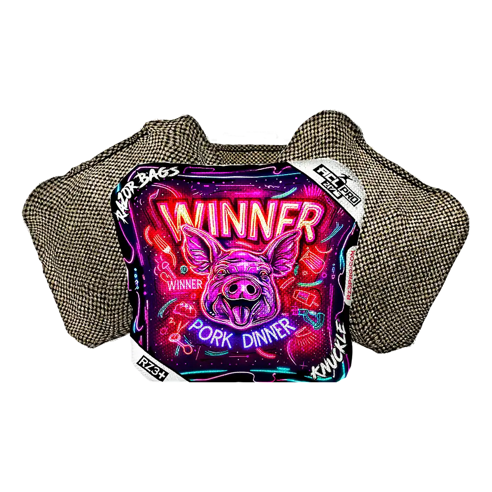 Knuckle | Winner Winner Pork Dinner | ACL PRO Razor Cornhole Bags