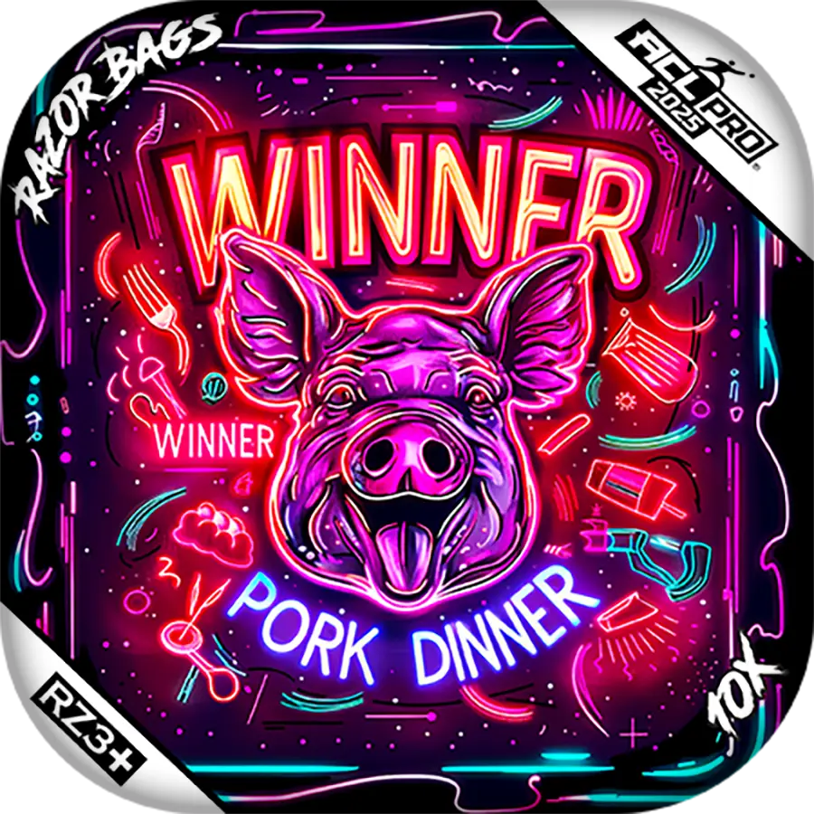 10X | Winner Winner Pork Dinner | ACL PRO Cornhole Bags by Razor Bags (Razor Cornhole)