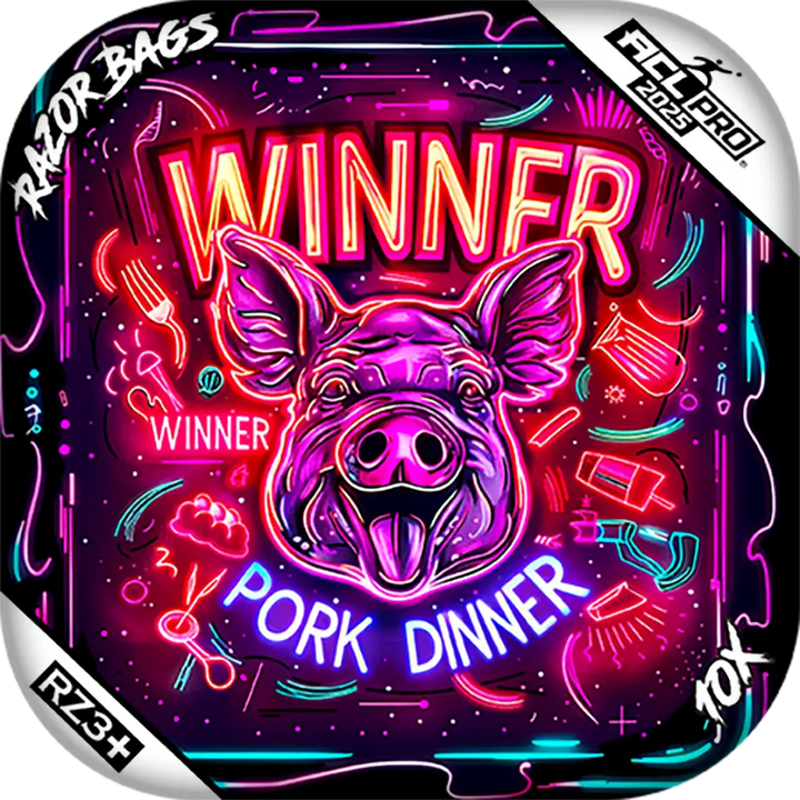 10X | Winner Winner Pork Dinner | ACL PRO Cornhole Bags by Razor Bags (Razor Cornhole)