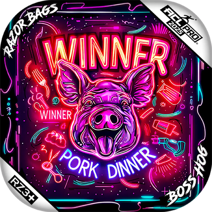 Boss Hog | Winner Winner Pork Dinner | ACL PRO Cornhole Bags by Razor Bags (Razor Cornhole)