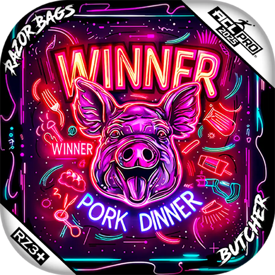 Butcher | Winner Winner Pork Dinner | ACL PRO Cornhole Bags by Razor Bags (Razor Cornhole)