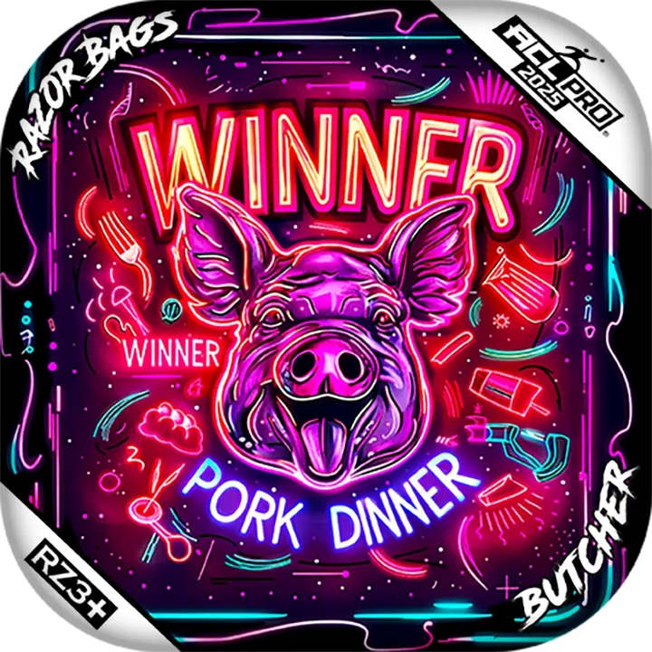 Butcher | Winner Winner Pork Dinner | ACL PRO Cornhole Bags by Razor Bags (Razor Cornhole)