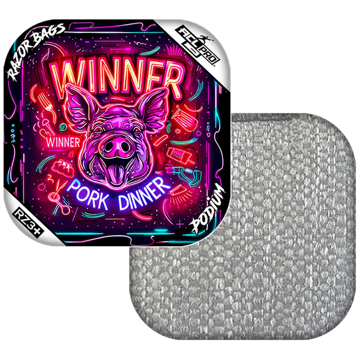 Podium | Winner Winner Pork Dinner | ACL PRO Razor Cornhole Bags