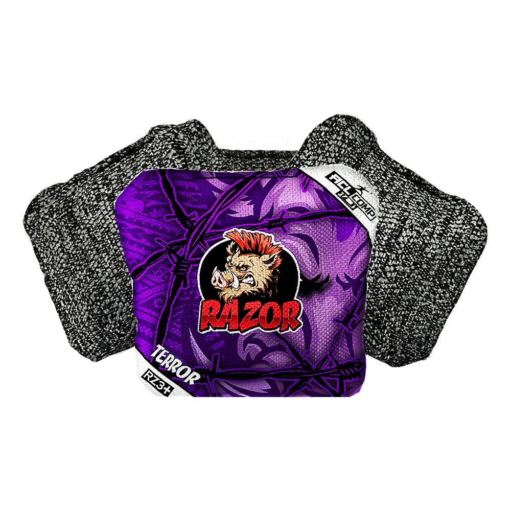 Terror | Tribal Purple | ACL COMP Razor Cornhole Bags