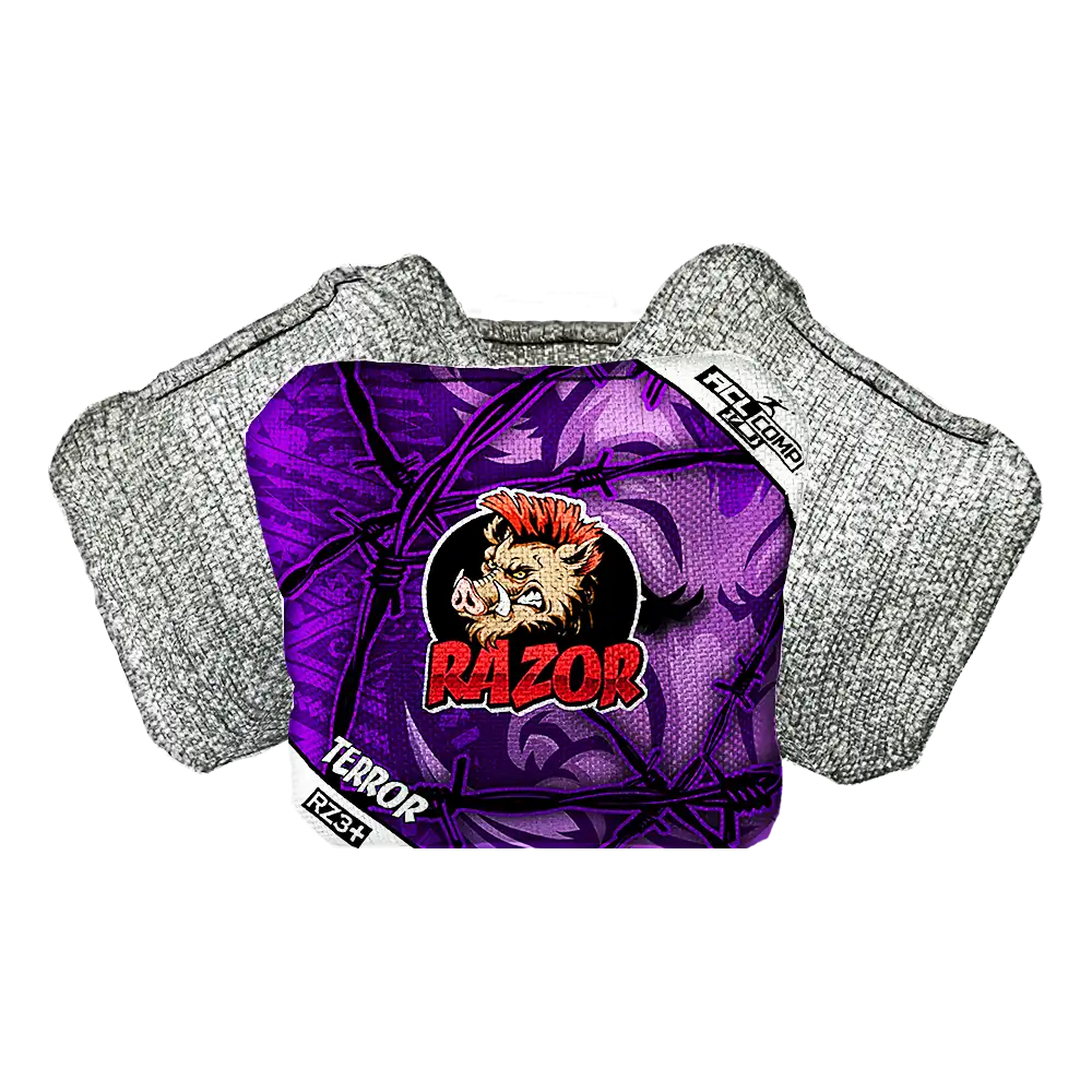 Terror | Tribal Purple | ACL COMP Razor Cornhole Bags