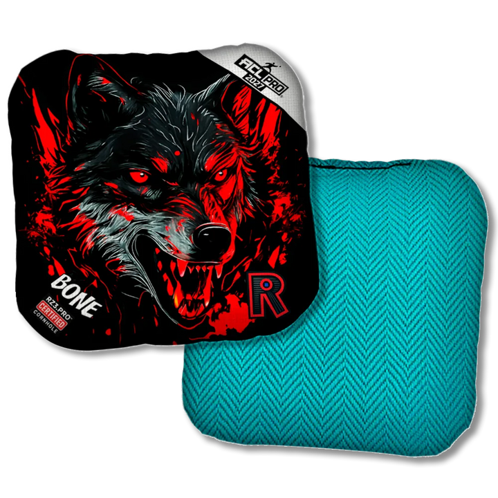 Bone PRO Wolf Black Series Teal Back Product View