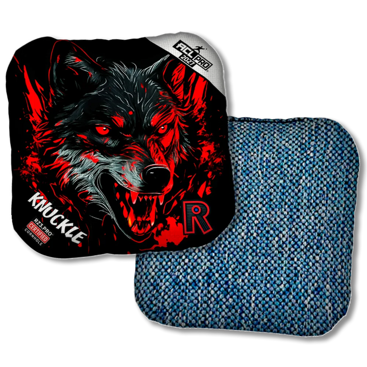 Knuckle PRO Wolf Black Series Blue Back Product View